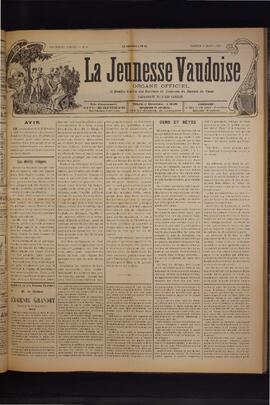 Journal, La Jeunesse Vaudoise, Pré-FVJC, 1901 N°9