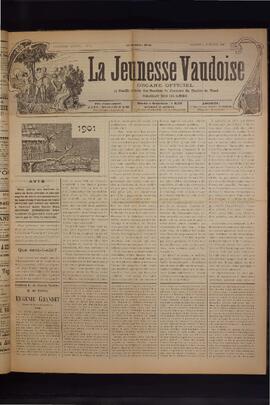 Journal, La Jeunesse Vaudoise, Pré-FVJC, 1901 N°1