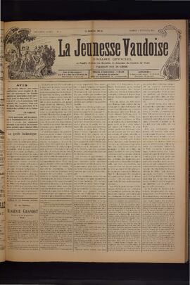 Journal, La Jeunesse Vaudoise, Pré-FVJC, 1901 N°5
