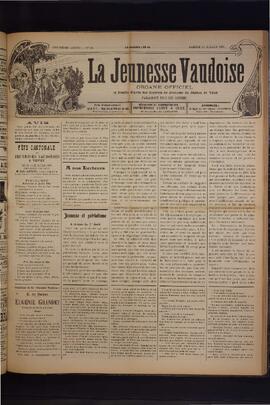 Journal, La Jeunesse Vaudoise, Pré-FVJC, 1901 N°28