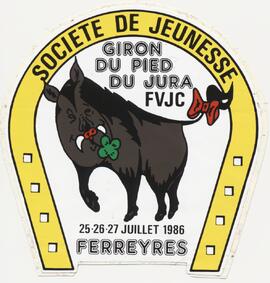 Autocollant, Giron du Pied du Jura, Ferreyres