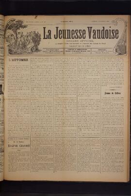Journal, La Jeunesse Vaudoise, Pré-FVJC, 1901 N°40