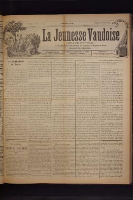 Journal, La Jeunesse Vaudoise, Pré-FVJC, 1901 N°10