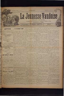 Journal, La Jeunesse Vaudoise, Pré-FVJC, 1901 N°17