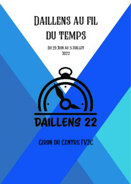 Livret de fête, Giron du Centre, Daillens