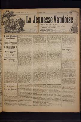 Journal, La Jeunesse Vaudoise, Pré-FVJC, 1901 N°15