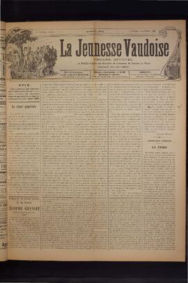 Journal, La Jeunesse Vaudoise, Pré-FVJC, 1901 N°2
