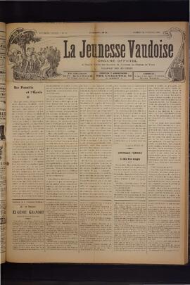 Journal, La Jeunesse Vaudoise, Pré-FVJC, 1901 N°41