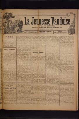 Journal, La Jeunesse Vaudoise, Pré-FVJC, 1902 N°6