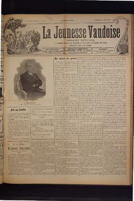 Journal, La Jeunesse Vaudoise, Pré-FVJC, 1901 N°24