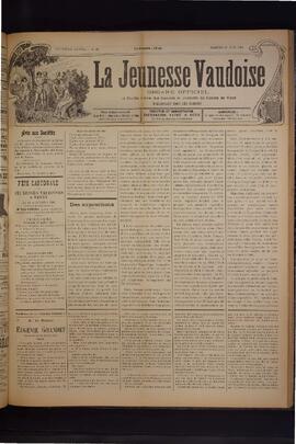 Journal, La Jeunesse Vaudoise, Pré-FVJC, 1901 N°26