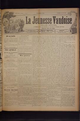 Journal, La Jeunesse Vaudoise, Pré-FVJC, 1901 N°25