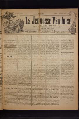 Journal, La Jeunesse Vaudoise, Pré-FVJC, 1900 N°2