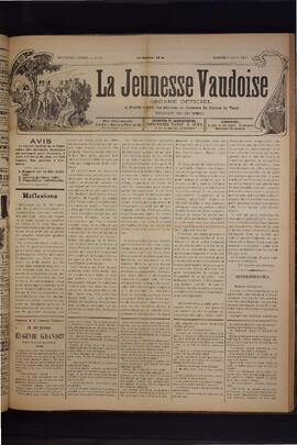 Journal, La Jeunesse Vaudoise, Pré-FVJC, 1901 N°31