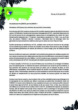 Communiqués de presse, Un projet pour les fédérés par les fédérés
