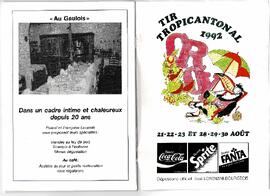 Livret de fête, Tir Cantonal, Croy