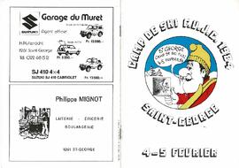 Livret de fête, Camp de Ski, St-George