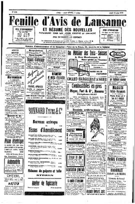 Feuille d'avis de Lausanne, Sociétés