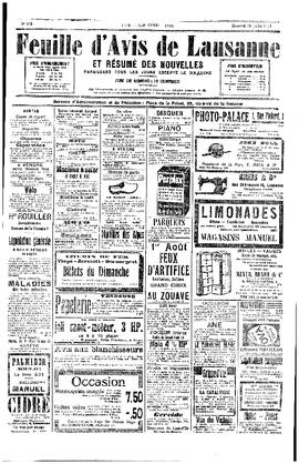 Feuille d'avis de Lausanne, Bibliographies