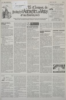 Feuille d’avis du district d’Avenches, Bientôt 2’000 jeunes à Missy