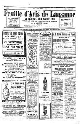 Feuille d'avis de Lausanne, Sociétés