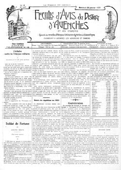 Feuille d’avis du district d’Avenches, Canton de Vaud