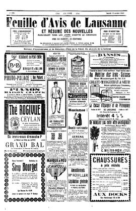 Feuille d'avis de Lausanne, Sociétés