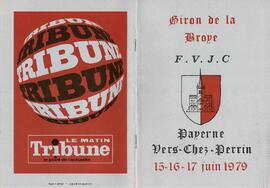 Livret de fête, Giron de la Broye, Payerne