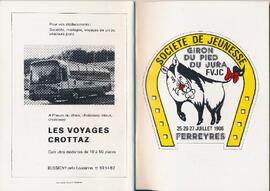 Livret de fête, Giron du Pied du Jura, Ferreyres
