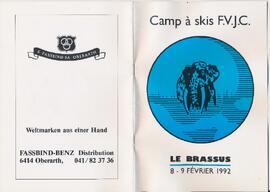 Livret de fête, Camp de Ski, Le Brassus