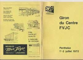 Livret de fête, Giron du Centre, Penthalaz