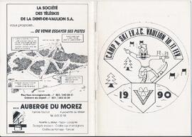 Livret de fête, Camp de Ski, Vaulion