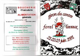 Livret de fête, Giron du Centre, Forel-Lavaux