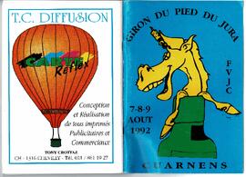 Livret de fête, Giron du Pied du Jura, Cuarnens