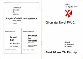 Livret de fête, Giron du Nord, Croy